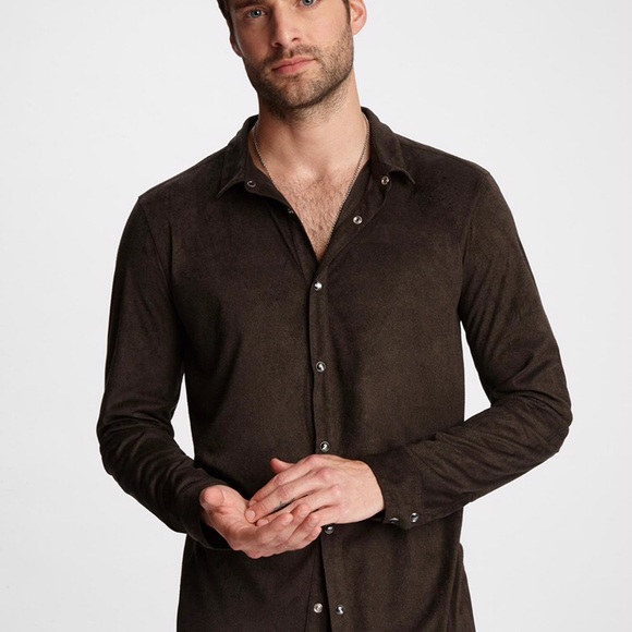 John varvatos collection. SNAP FRONT SHIRT small - Picture 2 of 9